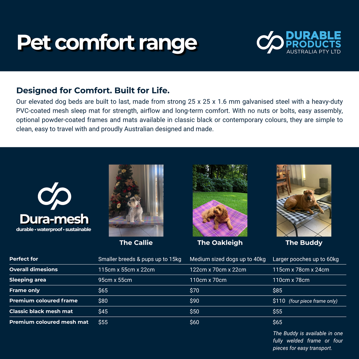 Pet Comfort Bed - The Buddy (Large)